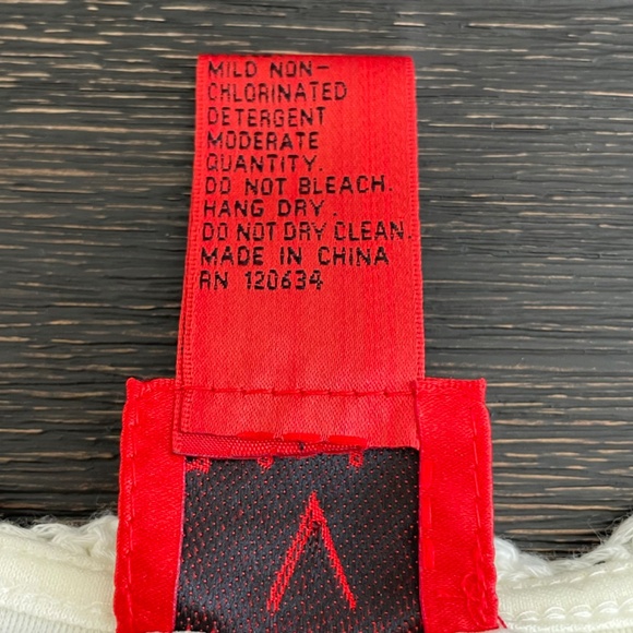 CHRISTINA V Women's Size Medium Crocheted Open Knit Sweater Lined - Picture 5 of 6